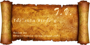 Tézsla Virág névjegykártya